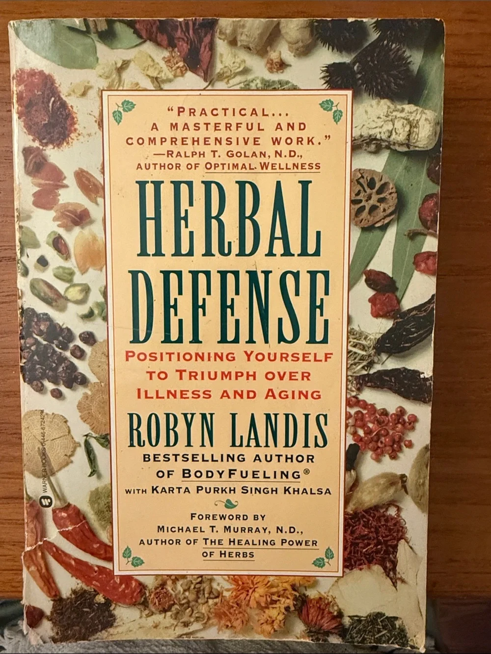 Herbal Defense - Cream & Green Paperback Book